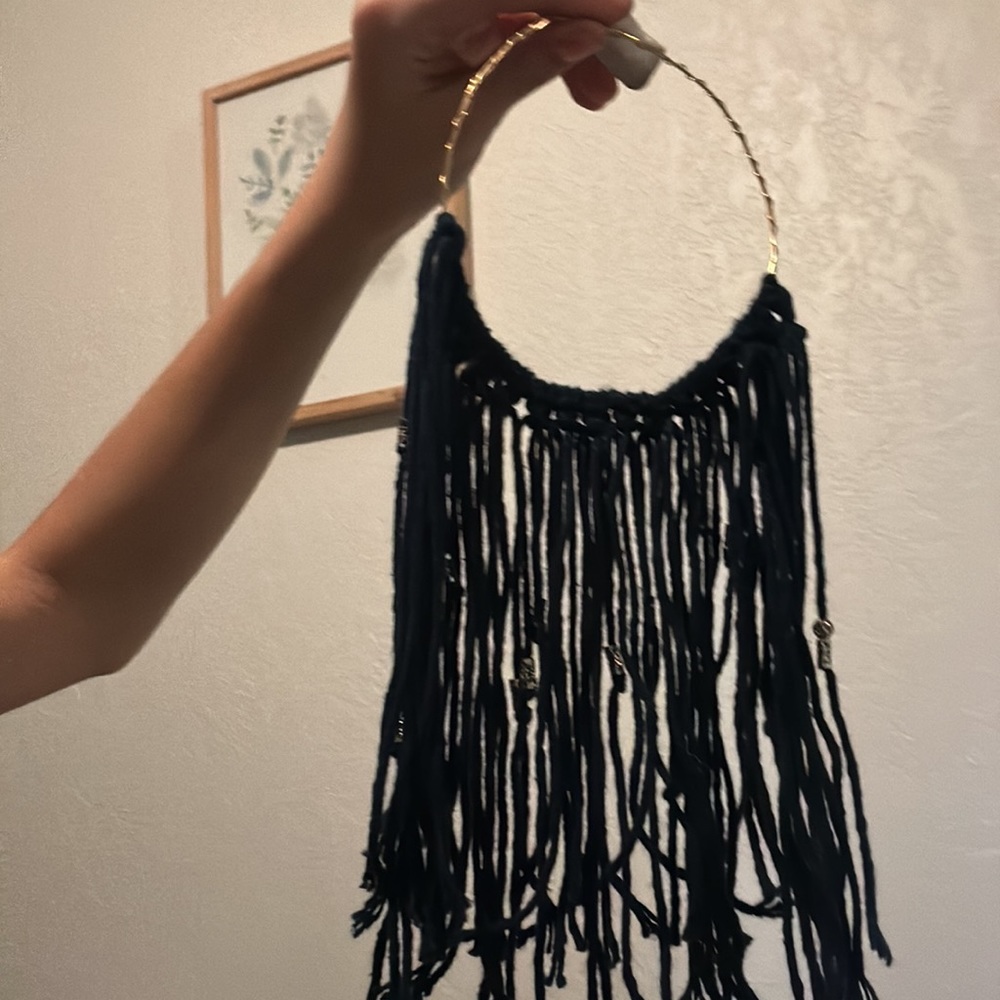 Handmade macrame dream catcher!